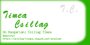timea csillag business card
